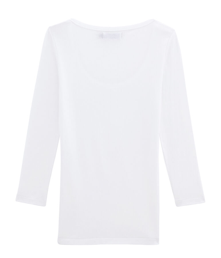 T-shirt maniche 3/4 donna bianco