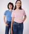T-shirt donna L'Iconique Cocotte in cotone tinta unita blu ALASKA