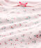 Body per bebé femmina a maniche corte stampato rosa VIENNE/bianco MULTICO