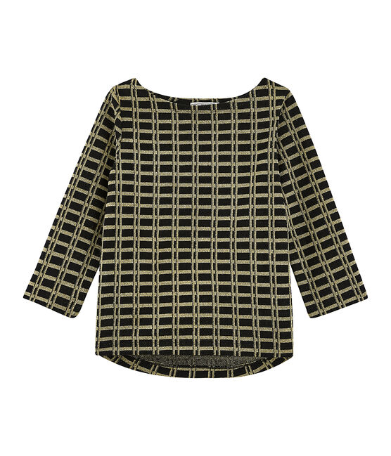 Marinière a scacchi donna nero NOIR/giallo OR