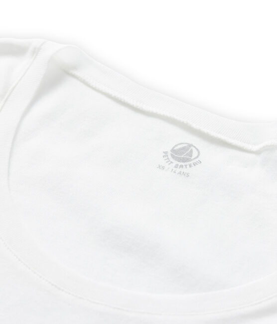 T-shirt donna in cotone leggero bianco Lait