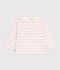 Marini&egrave;re con colletto in cotone neonato rosa/rosa