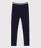 Jeggings bambina in cotone stretch blu SMOKING
