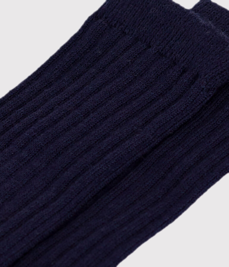 Calzini alti in lana e cotone neonato multicolore