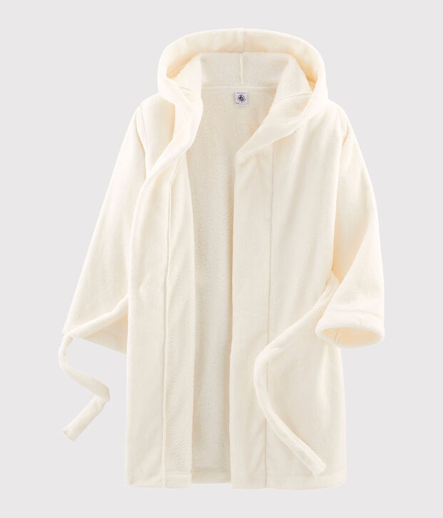 Vestaglia in pile da bambino bianco