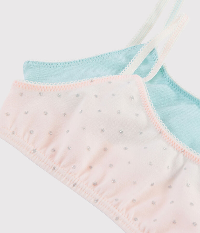 Confezione da 2 brassi&egrave;re glitterate bambina multicolore