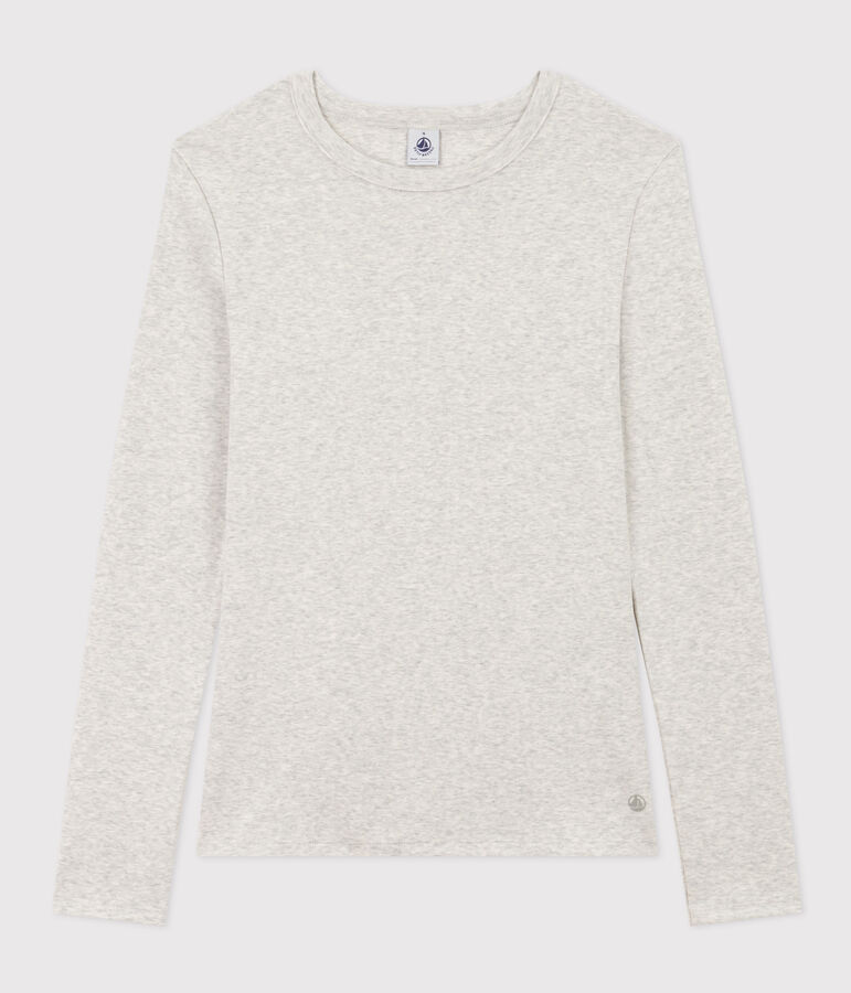 T-shirt L'ICONIQUE girocollo in cotone Donna grigio