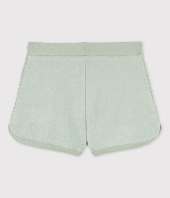 Shorts in spugna bouclette bambina verde HERBIER