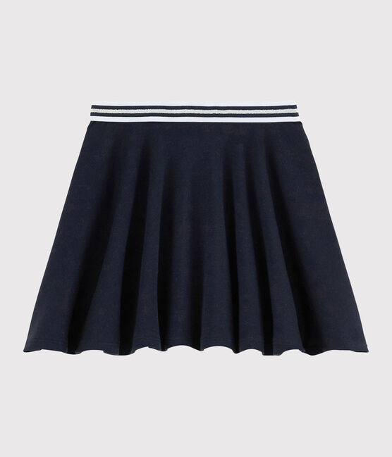 Gonna in maglia bambina blu SMOKING