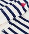 Completo 2 pezzi in maglia a righe marinière neonato blu MARSHMALLOW/ SOIR