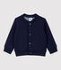 Cardigan bebè in tubique trapuntato