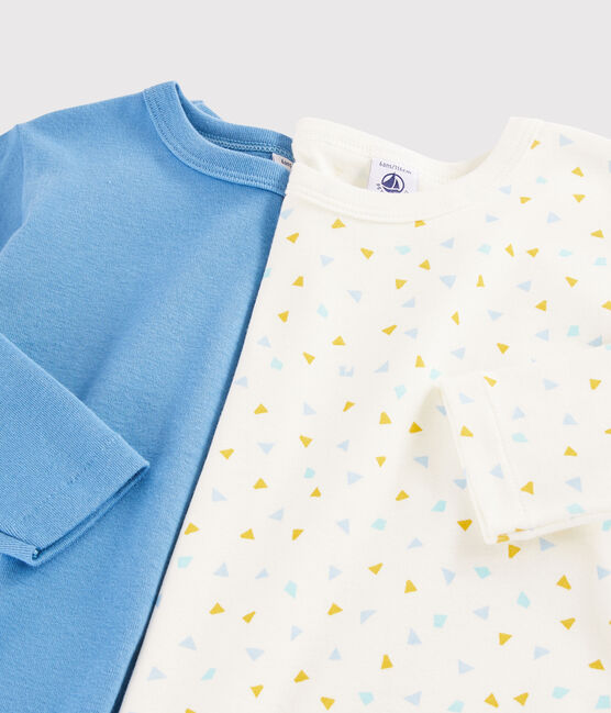 Confezione da 2 t-shirt manica lunga fantasia geometrica bambino variante 1