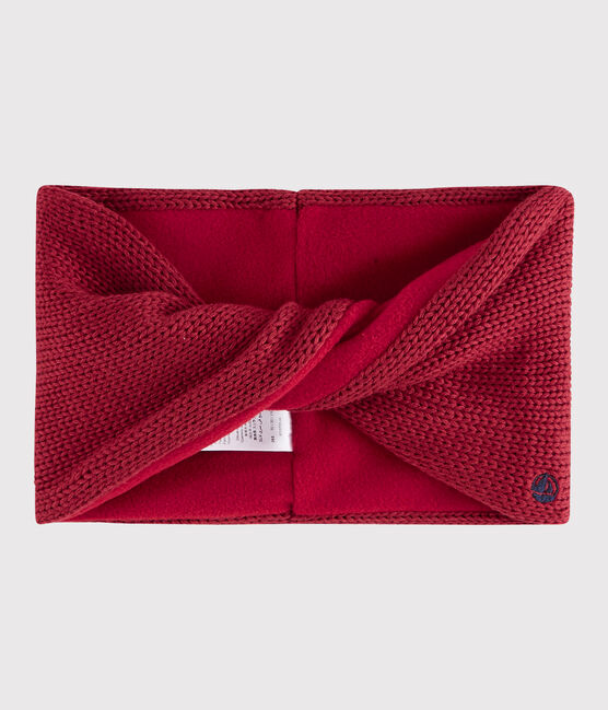 Scaldacollo in maglia bambina/bambino rosa POPPY