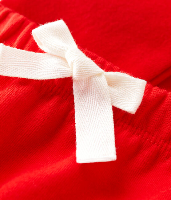 Pantaloni  per bebè in jersey spesso rosso PEPS