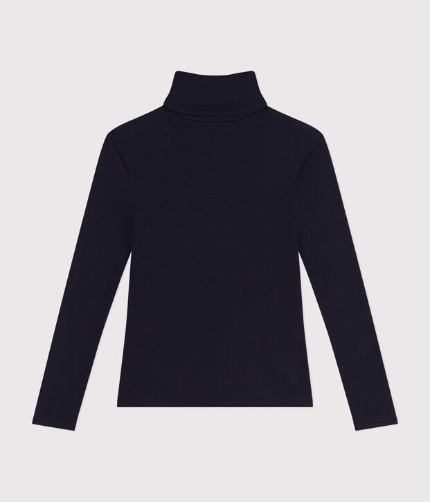 T-shirt L'Iconique donna in costa 2x2 con collo a lupetto SMOKING