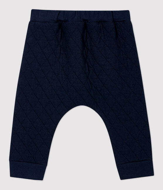 Pantalone trapuntato bebè blu SMOKING