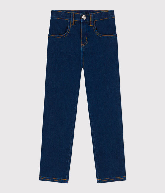 Pantaloni slim in denim bambina blu DENIM BLEU
