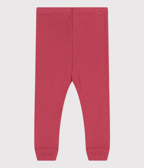 Legging bébé en coton ajouré rosa PAPI