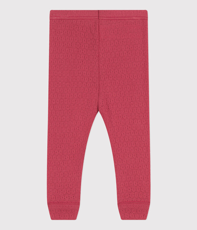 Legging b&eacute;b&eacute; en coton ajour&eacute; rosa PAPI