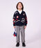 Cardigan in lana e cotone fantasia bambino rosso/multicolore