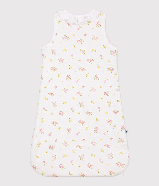 Sacco nanna neonato in cotone con stampa a fiori TOG 1,5 bianco/multicolore