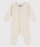 Tutina lunga bebè in maglia a costine beige MONTELIMAR CHINE
