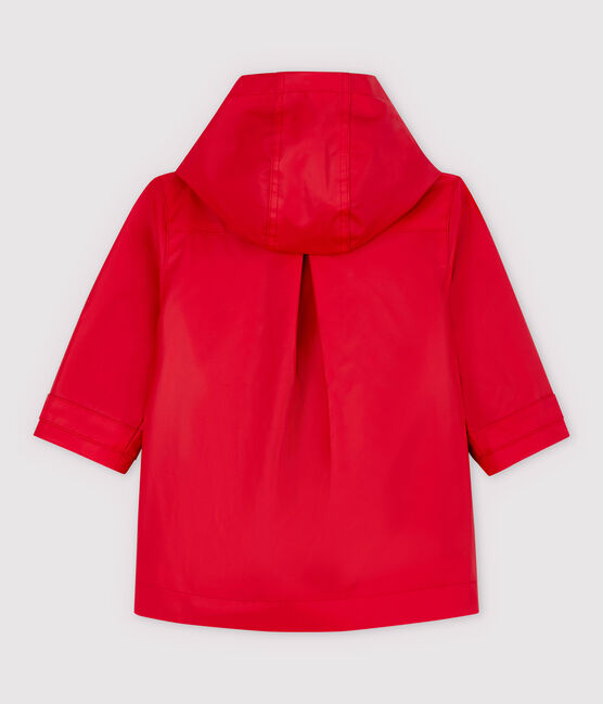 Trench in poliuretano bebè femmina rosso TERKUIT
