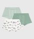 Set di boxer in cotone con stampa zebrata in vita bambino