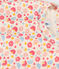 Abito bambina a maniche lunghe in lana e cotone beige MONTELIMAR/bianco MULTICO
