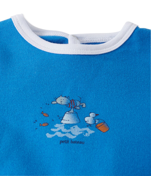 Tutina beb&eacute; unisex blu Delphinium