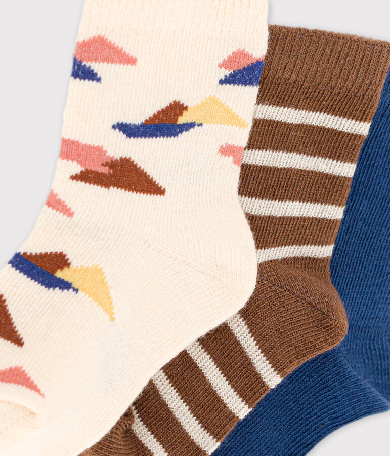 Confezione da 3 paia di calzini per neonati multicolore