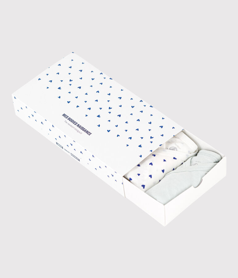 CONFEZIONE DA 5 BODY A MANICHE LUNGHE IN COTONE PER NEONATI multicolore