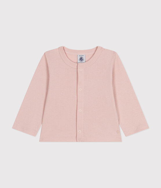 Cardigan in cotone neonato rosa SALINE