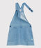 Abito a salopette in denim leggero bambina blu DENIM CLAIR