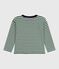 T-shirt a maniche lunghe in cotone a righe bambino verde WILLOW/ MONTELIMAR:WILLOW/ MONTELIMAR