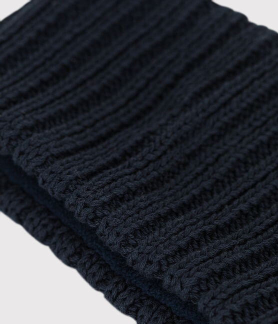 Snood in maglia foderata in pile neonato blu SMOKING