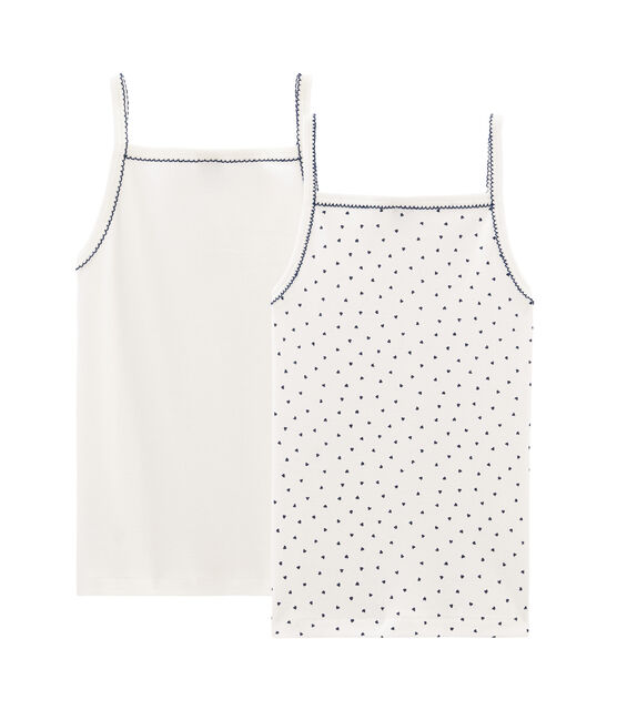 Duo canottiere con spalline bambina variante 1