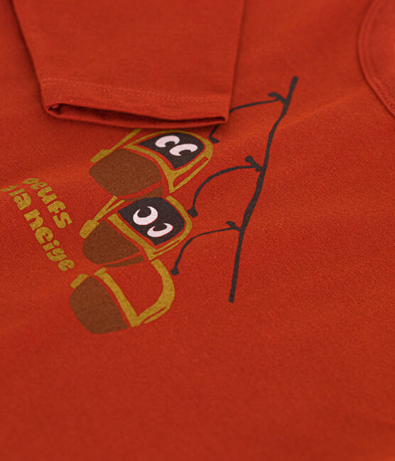 T-shirt a maniche lunghe in jersey per bebè rosso HARISSA