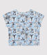Blusa manica corta fantasia bebè femmina