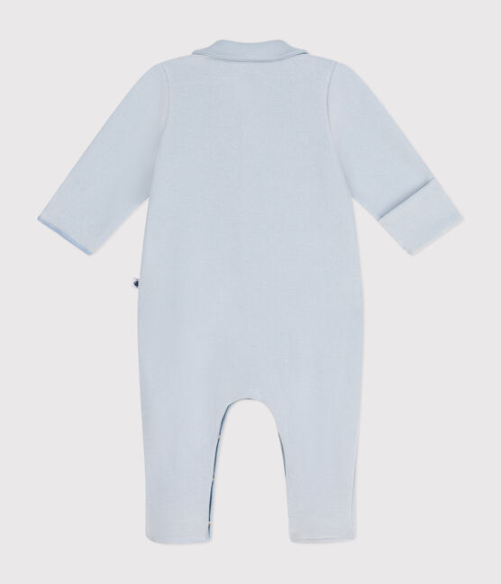 Pigiama neonato in velluto blu GOMME