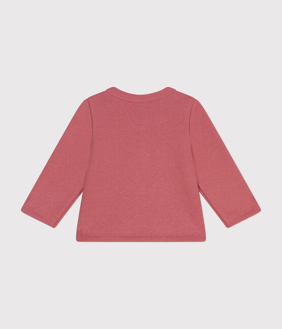 Cardigan in tessuto felpato per bebè rosa ROSEWOOD