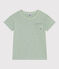 T-shirt bambino in jersey fiammato verde HERBIER