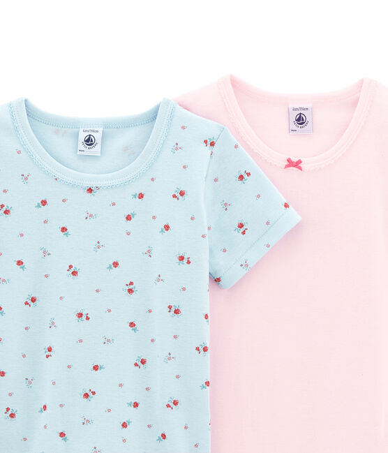 Lotto di 2 t-shirts a maniche corte per bambina variante 1