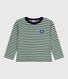 T-shirt a maniche lunghe in cotone a righe bambino