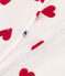 Sacco nanna neonato in cotone a cuori TOG 1 bianco MARSHMALLOW/rosso TERKUIT