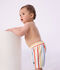 Shorts da bagno a righe neonato bianco/multicolore