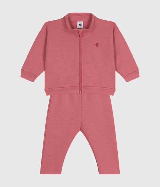 Set felpa e pantaloni neonato rosa ROSEWOOD