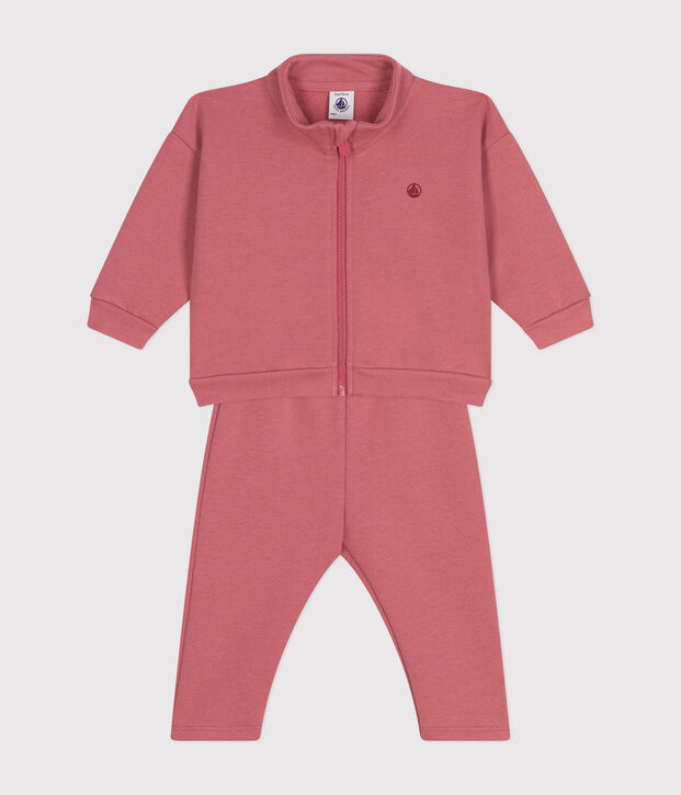 Set felpa e pantaloni neonato rosa