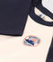 T-shirt a maniche lunghe in cotone bambino  bianco AVALANCHE/blu SMOKING