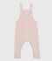 Salopette lunga bebè maschio in tricot di lana, nylon e alpaca. rosa FLEUR